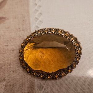 Vintage Austrian Glass Brooch
